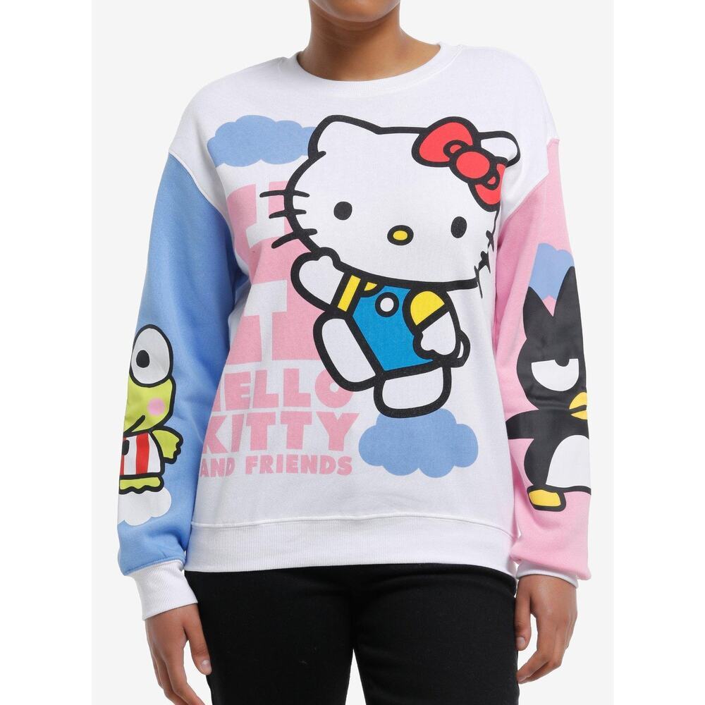 Sanrio Hello Kitty Sweatshirt NWOT Super Cute Keroppi Badtz Maru Womens Large